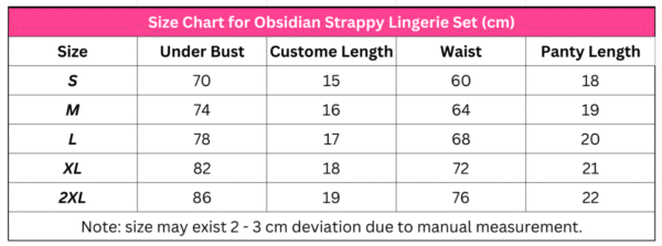 Obsidian Strappy Lingerie Set - Image 5