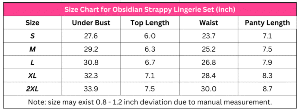 Obsidian Strappy Lingerie Set - Image 4